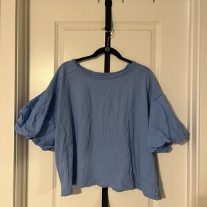 Free People Blossom Tee in Light Blue size Medium